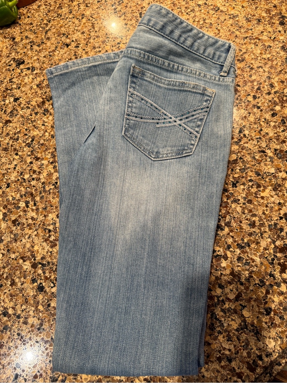 Aeropostale Bayla Skinny Jeans 5/6 Petite Y2K Rhinestone Embellished